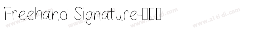 Freehand Signature字体转换